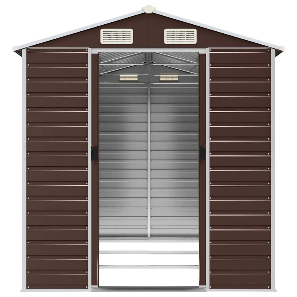 Gartenhaus Braun 191 x 300 x 198 cm Verzinkter Stahl