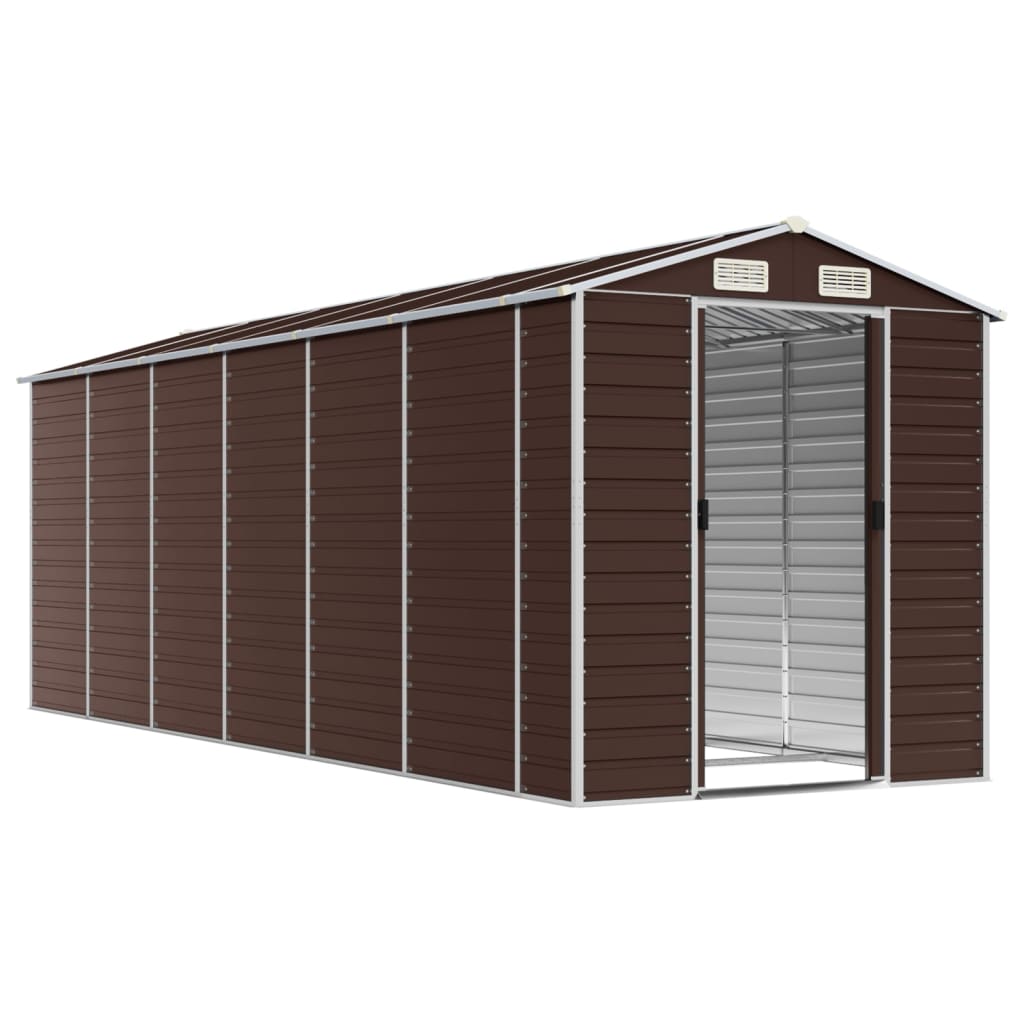Gartenhaus Braun 191x555x198 cm Verzinkter Stahl