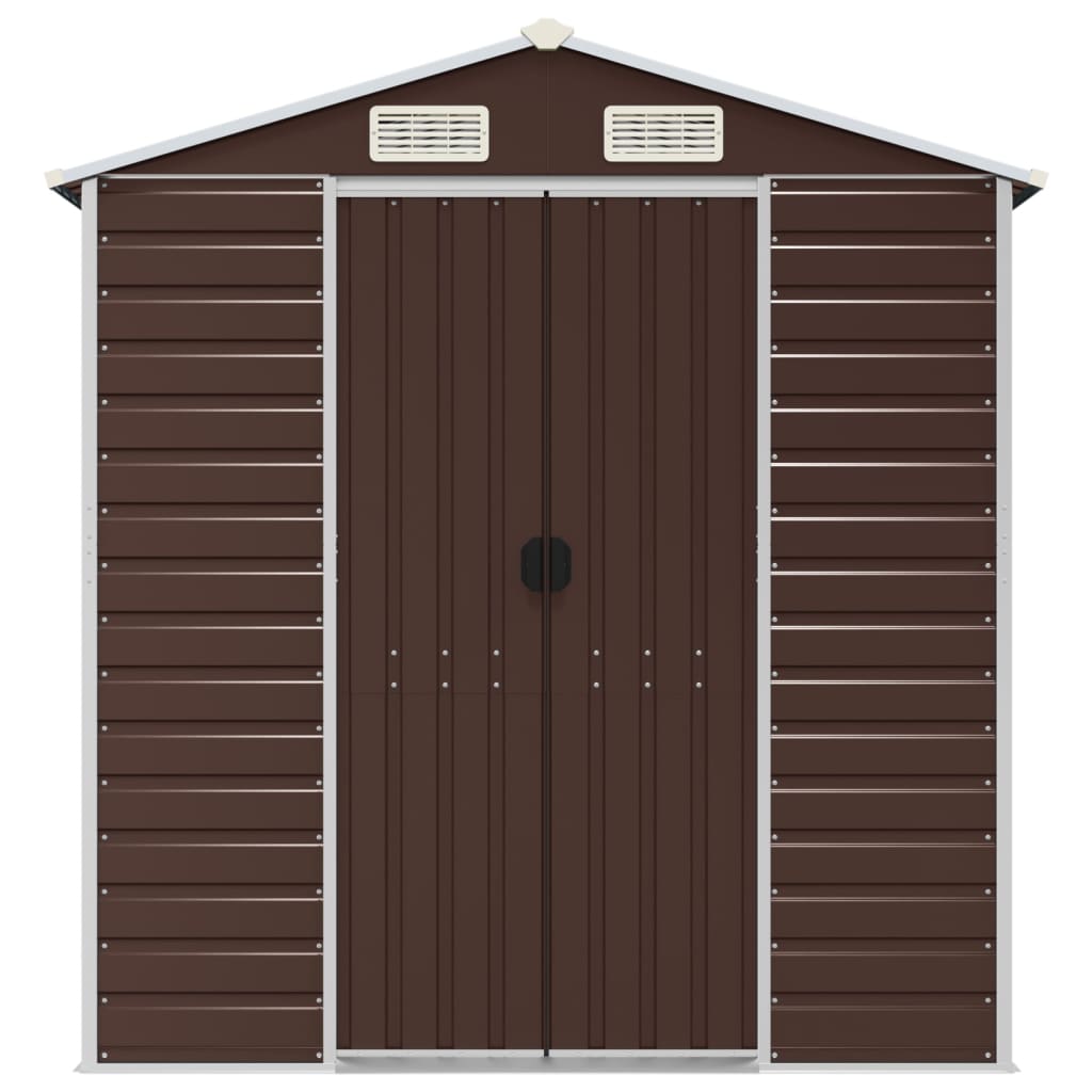 Gartenhaus Braun 191x555x198 cm Verzinkter Stahl