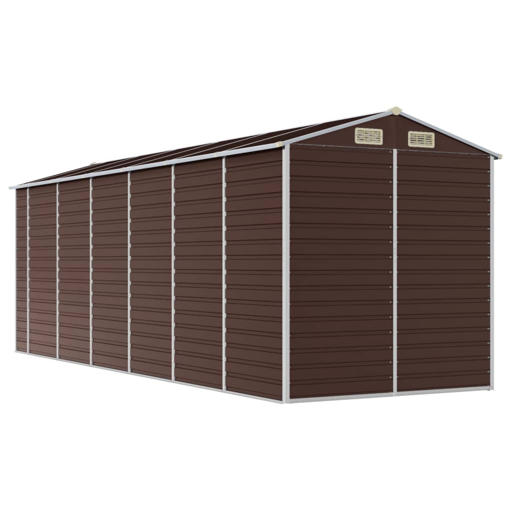 Gartenhaus Braun 191x555x198 cm Verzinkter Stahl