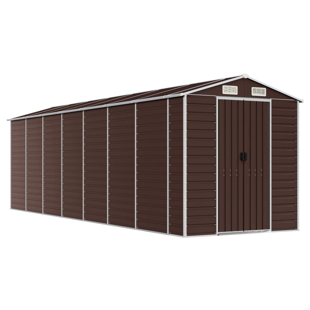Gartenhaus Braun 191x640x198 cm Verzinkter Stahl