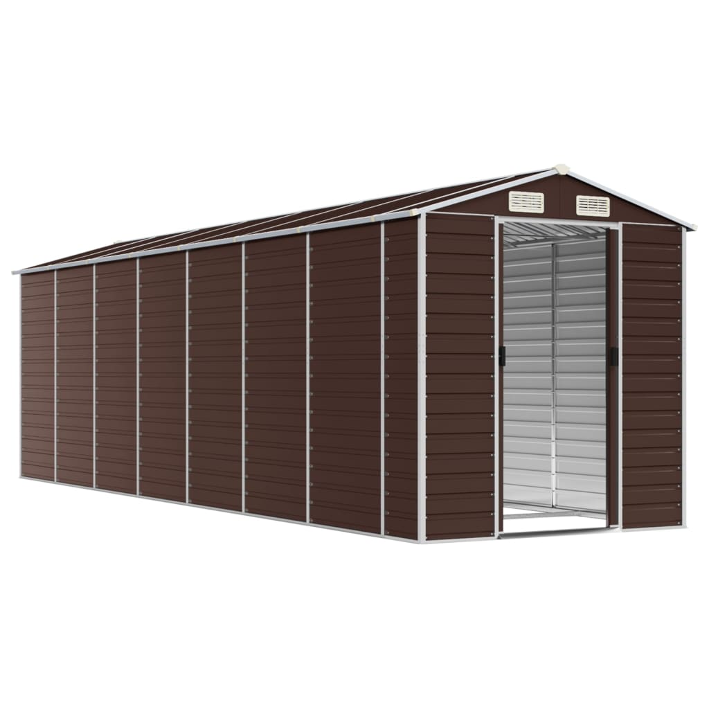Gartenhaus Braun 191x640x198 cm Verzinkter Stahl