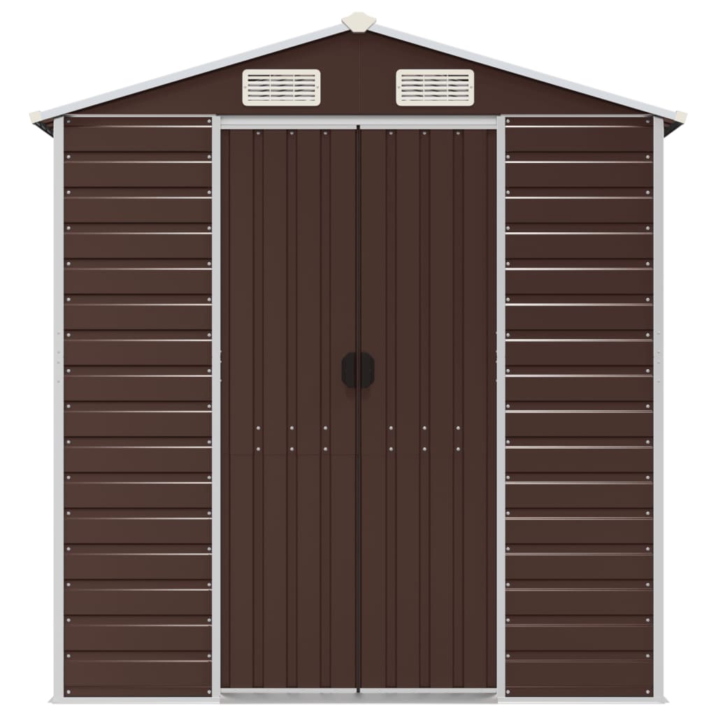 Gartenhaus Braun 191x640x198 cm Verzinkter Stahl
