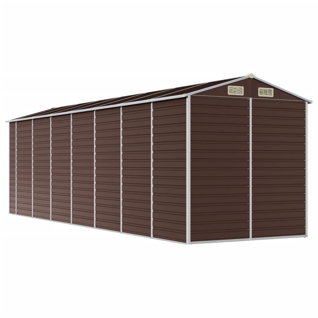 Gartenhaus Braun 191x640x198 cm Verzinkter Stahl