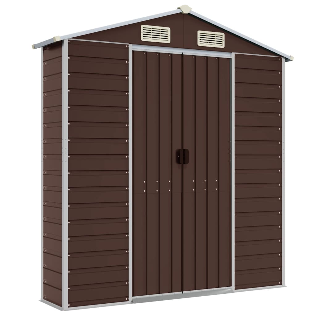 Gartenhaus Braun 191x640x198 cm Verzinkter Stahl