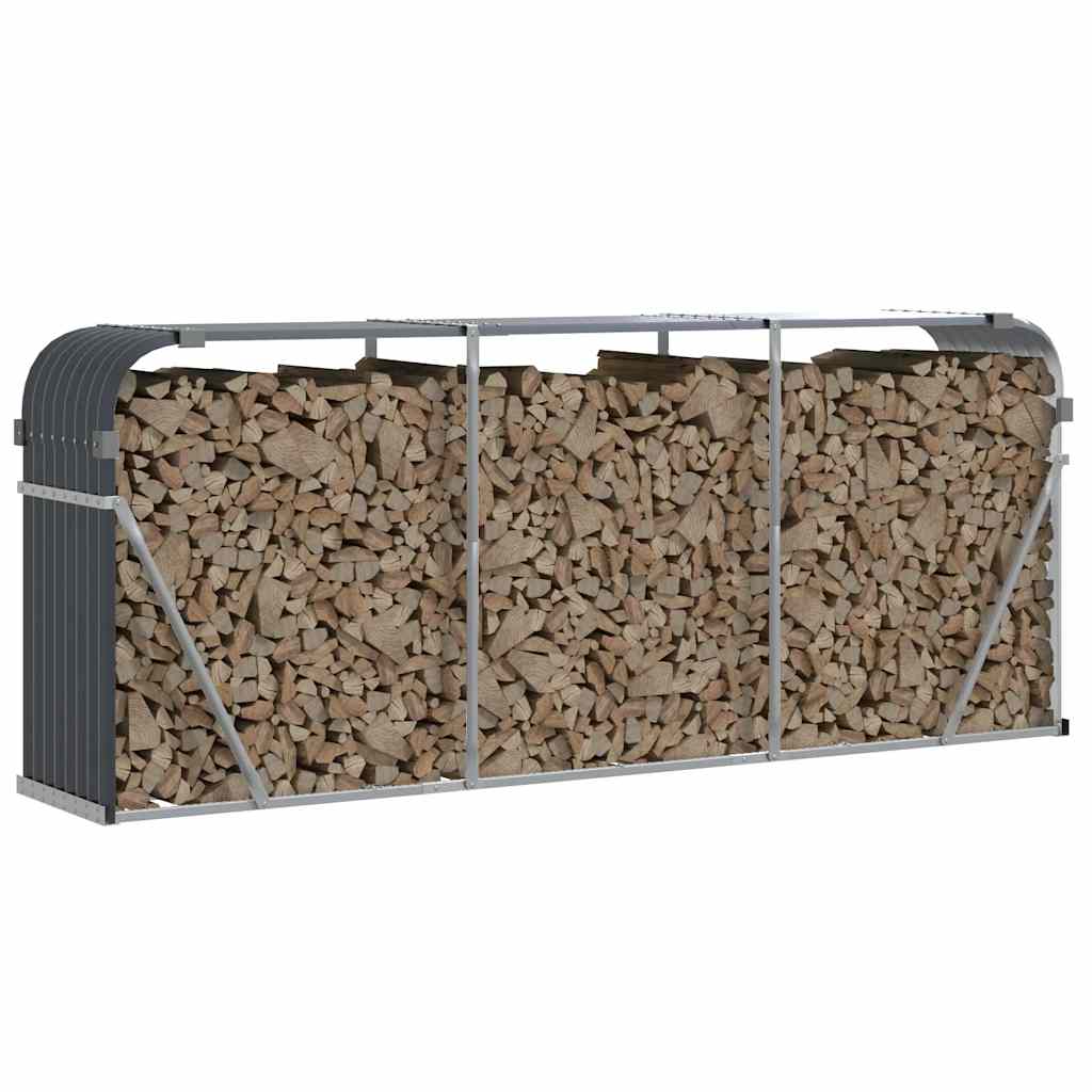 Holzkorb Anthrazit 234x45x100 cm Verzinkter Stahl