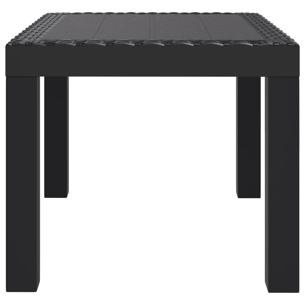 Gartentisch Anthrazit 59x47x40 cm PP