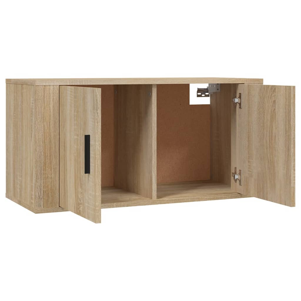TV-Wandschränke 3 Stk. Sonoma-Eiche 80x34,5x40 cm