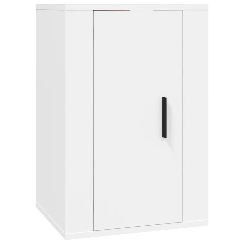 Ensemble de meubles TV 2 pièces en bois blanc