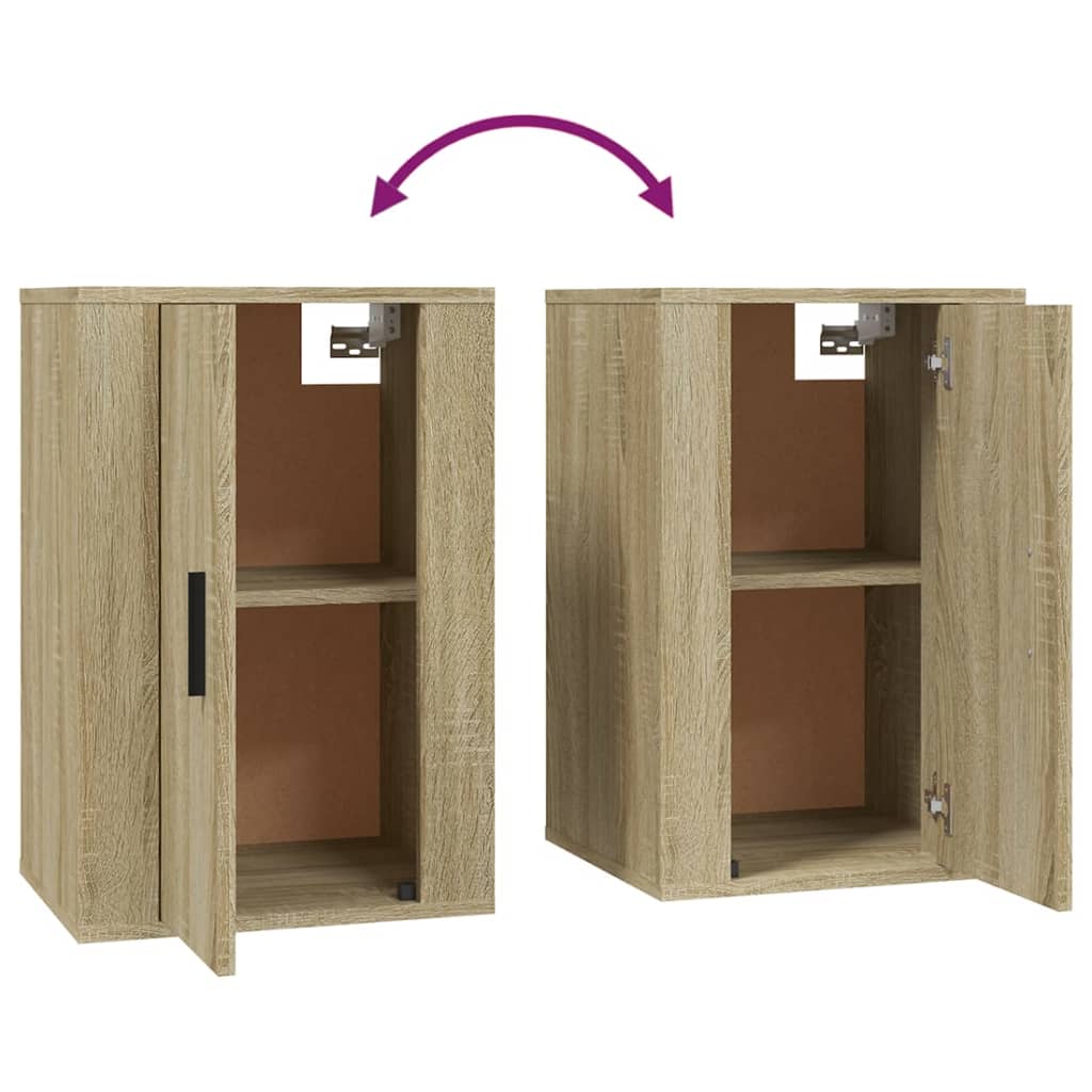 Ensemble de meubles TV 2 pièces en bois de chêne Sonoma