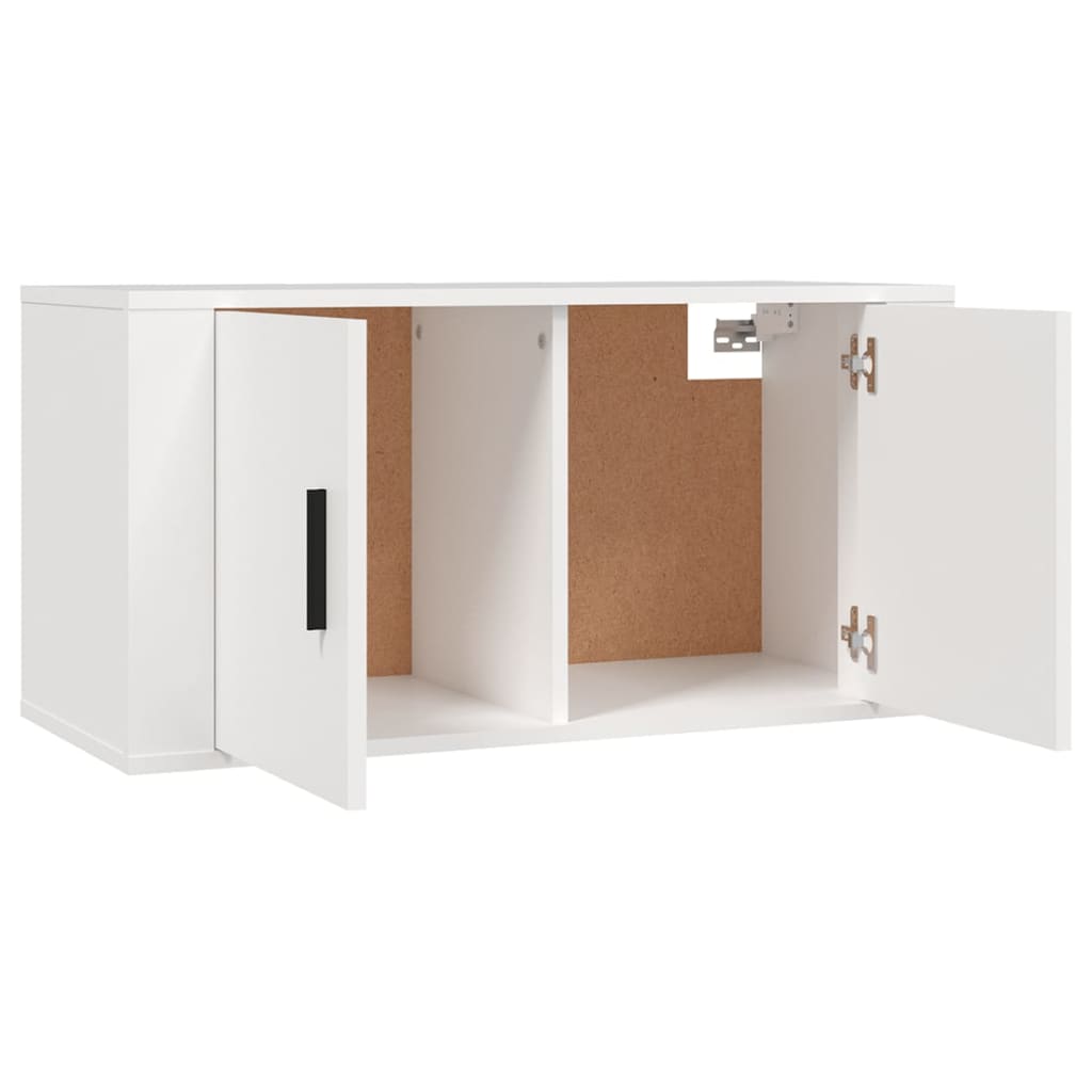 2-tlg. TV-Schrank-Set Weiß Holzwerkstoff