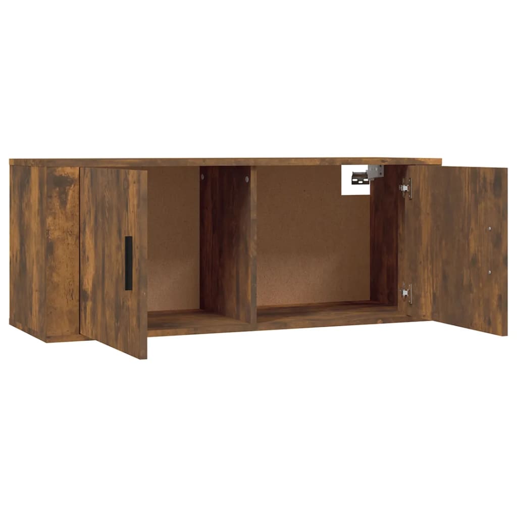 2-tlg. TV-Schrank-Set Räuchereiche Holzwerkstoff