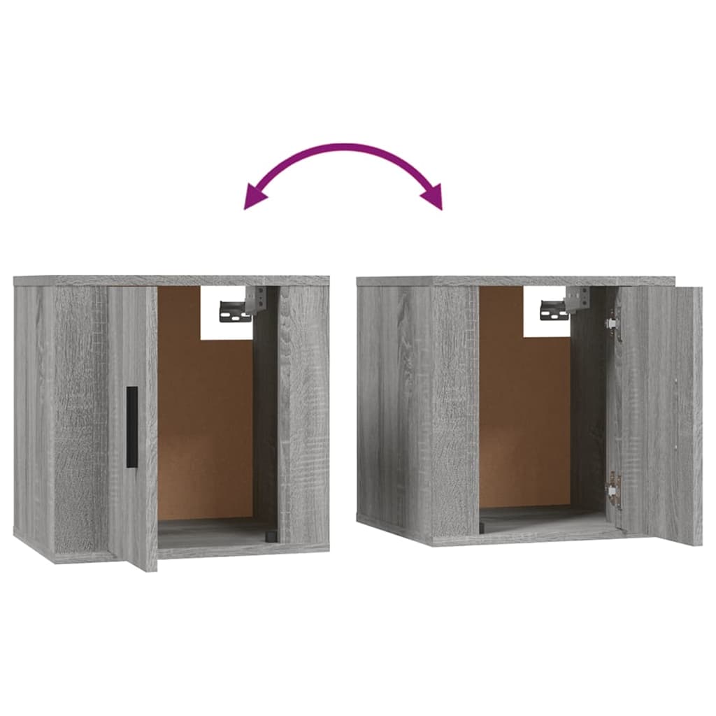 2-tlg. TV-Schrank-Set Grau Sonoma Holzwerkstoff