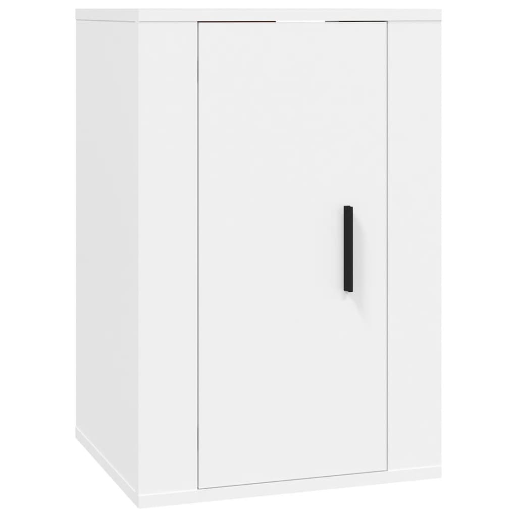 Ensemble de meubles TV 2 pièces en bois blanc