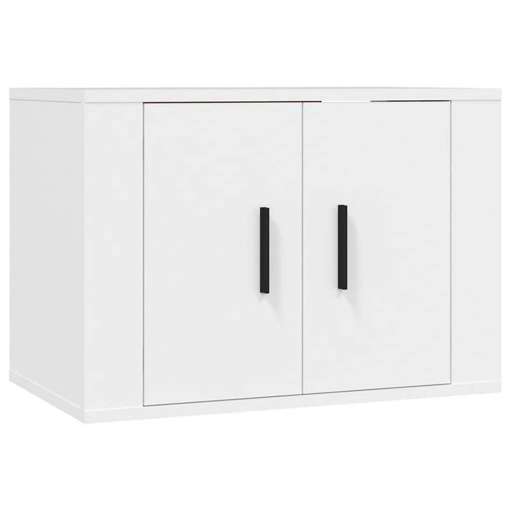 Ensemble de meubles TV 2 pièces en bois blanc