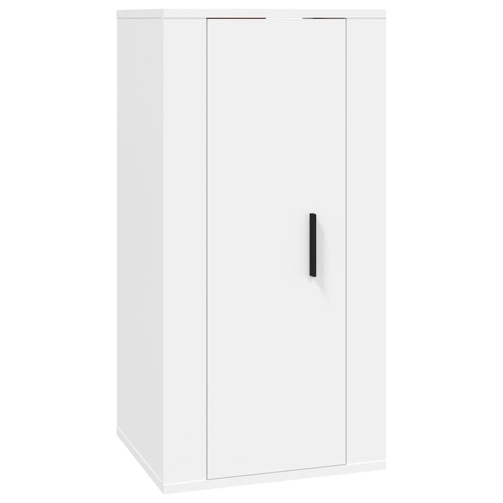 Ensemble de meubles TV 2 pièces en bois blanc