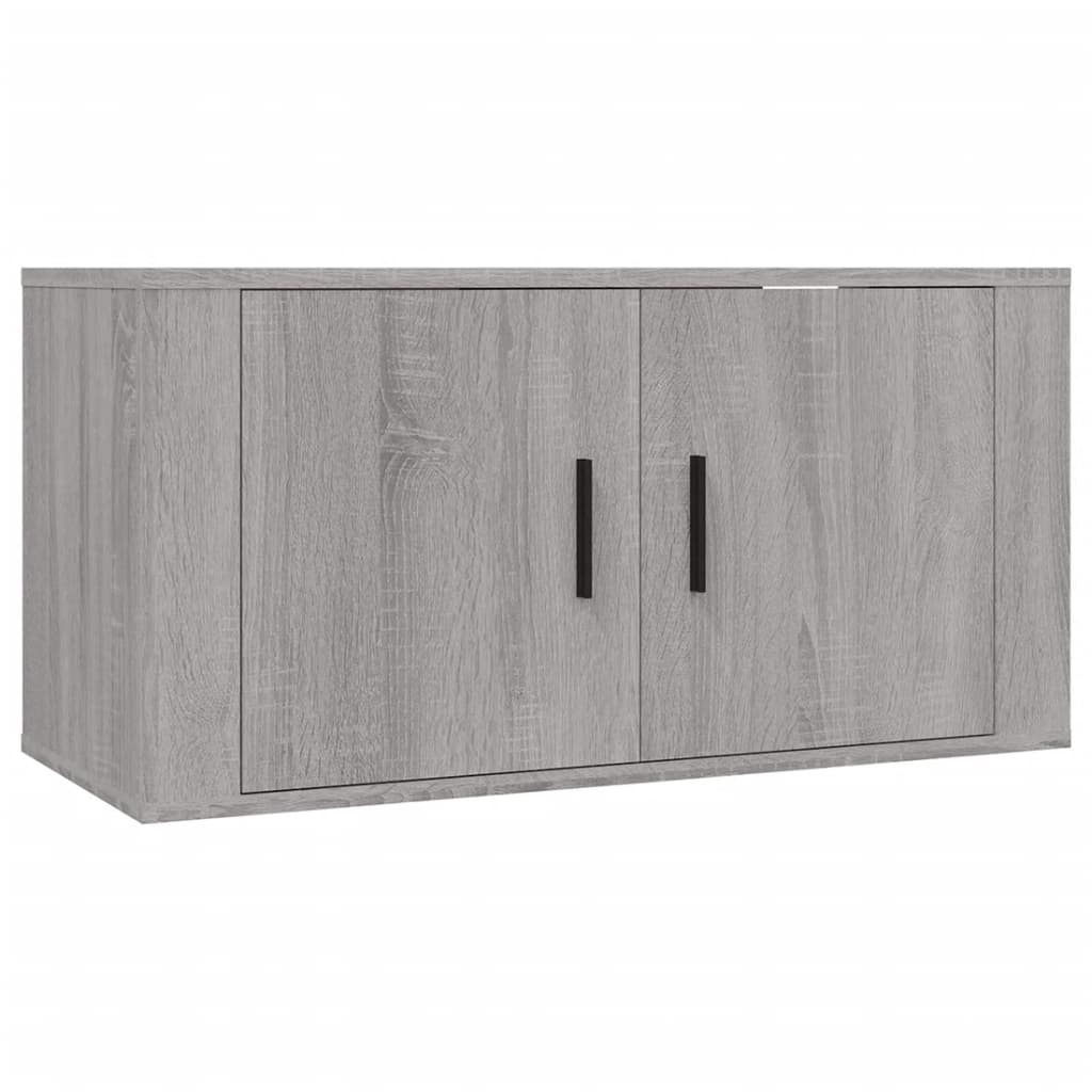 Ensemble de meubles TV 3 pièces, en bois de Sonoma gris