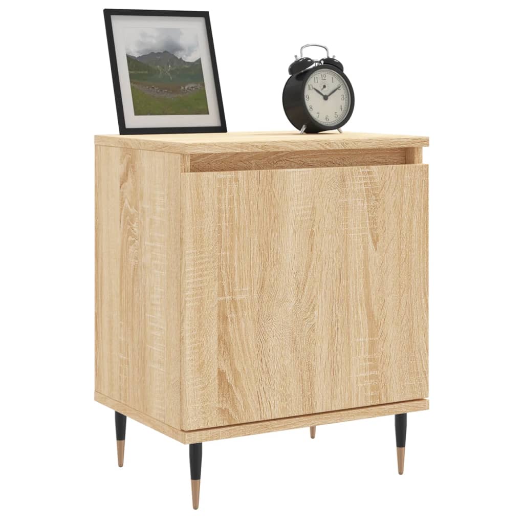 Tables de chevet 2 pcs. Chêne Sonoma 40x30x50 cm matériau bois