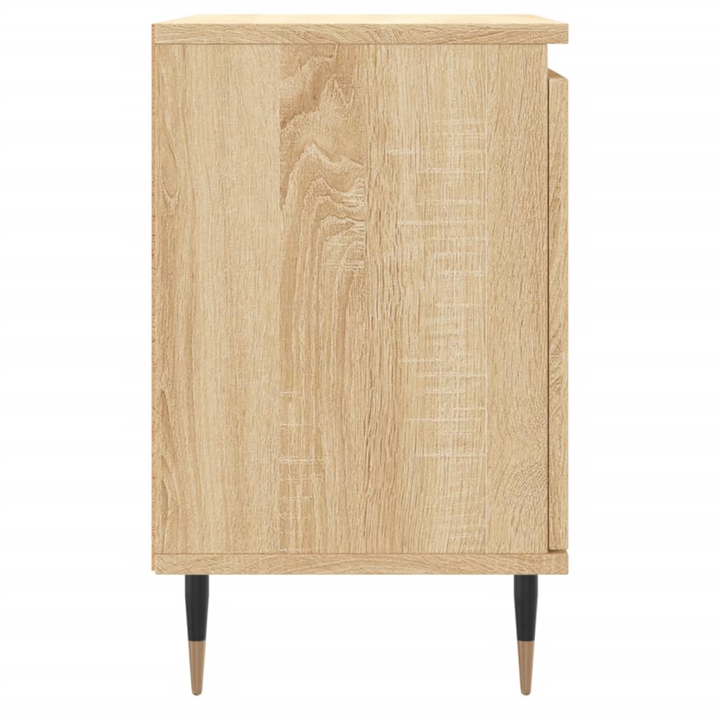 Tables de chevet 2 pcs. Chêne Sonoma 40x30x50 cm matériau bois