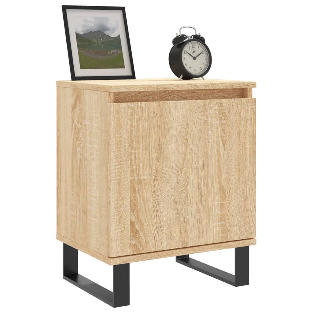 Tables de chevet 2 pcs. Chêne Sonoma 40x30x50 cm matériau bois