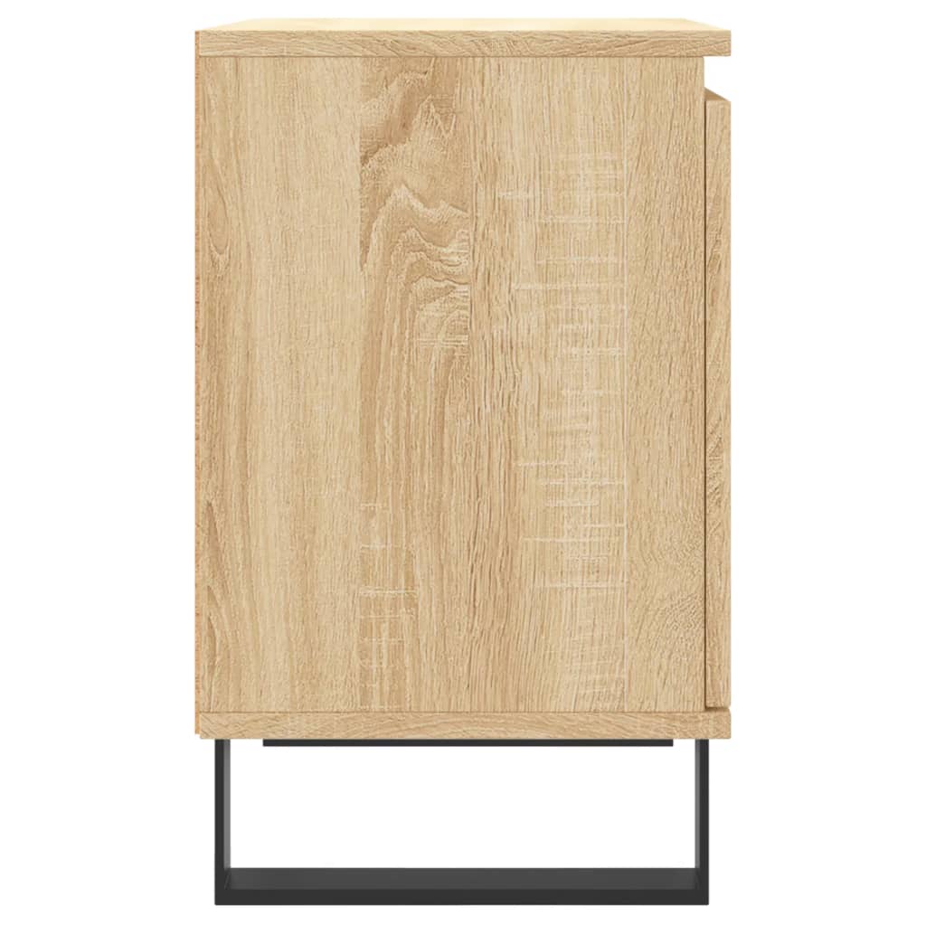 Tables de chevet 2 pcs. Chêne Sonoma 40x30x50 cm matériau bois