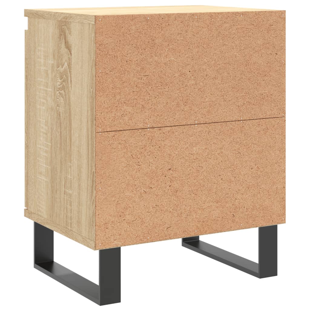 Tables de chevet 2 pcs. Chêne Sonoma 40x30x50 cm matériau bois