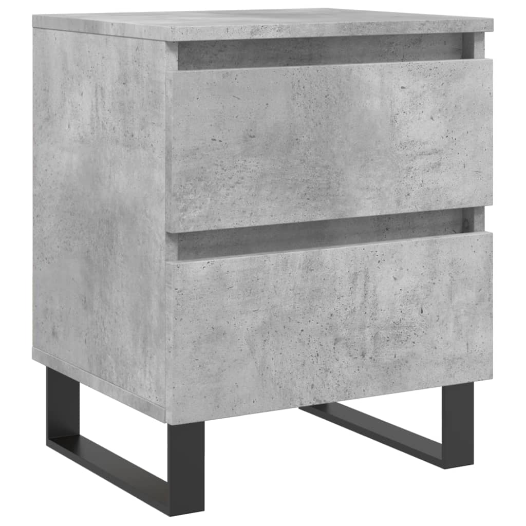 Nachttisch Betongrau 40x35x50 cm Holzwerkstoff