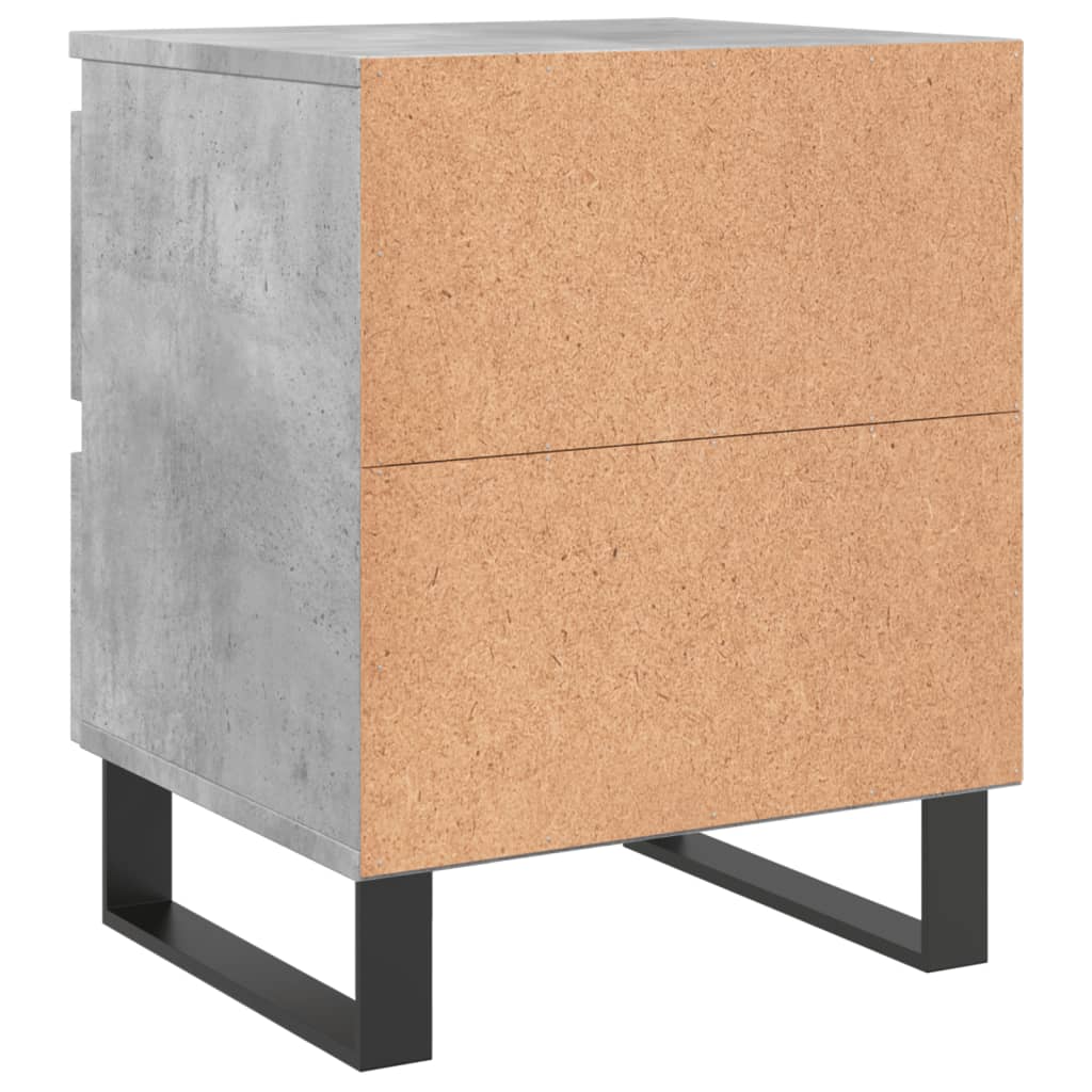 Nachttisch Betongrau 40x35x50 cm Holzwerkstoff
