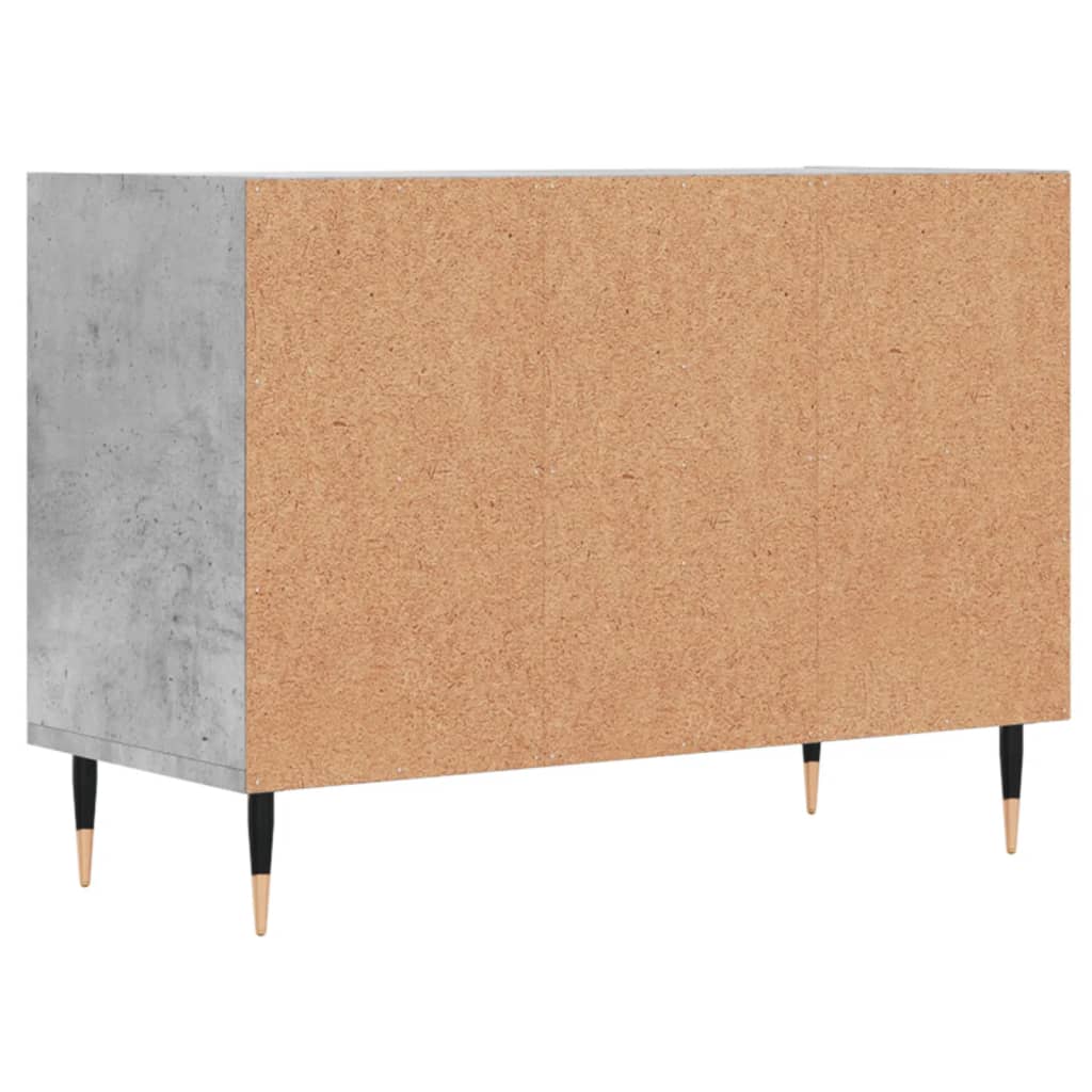 Meuble TV gris béton 69,5x30x50 cm en bois