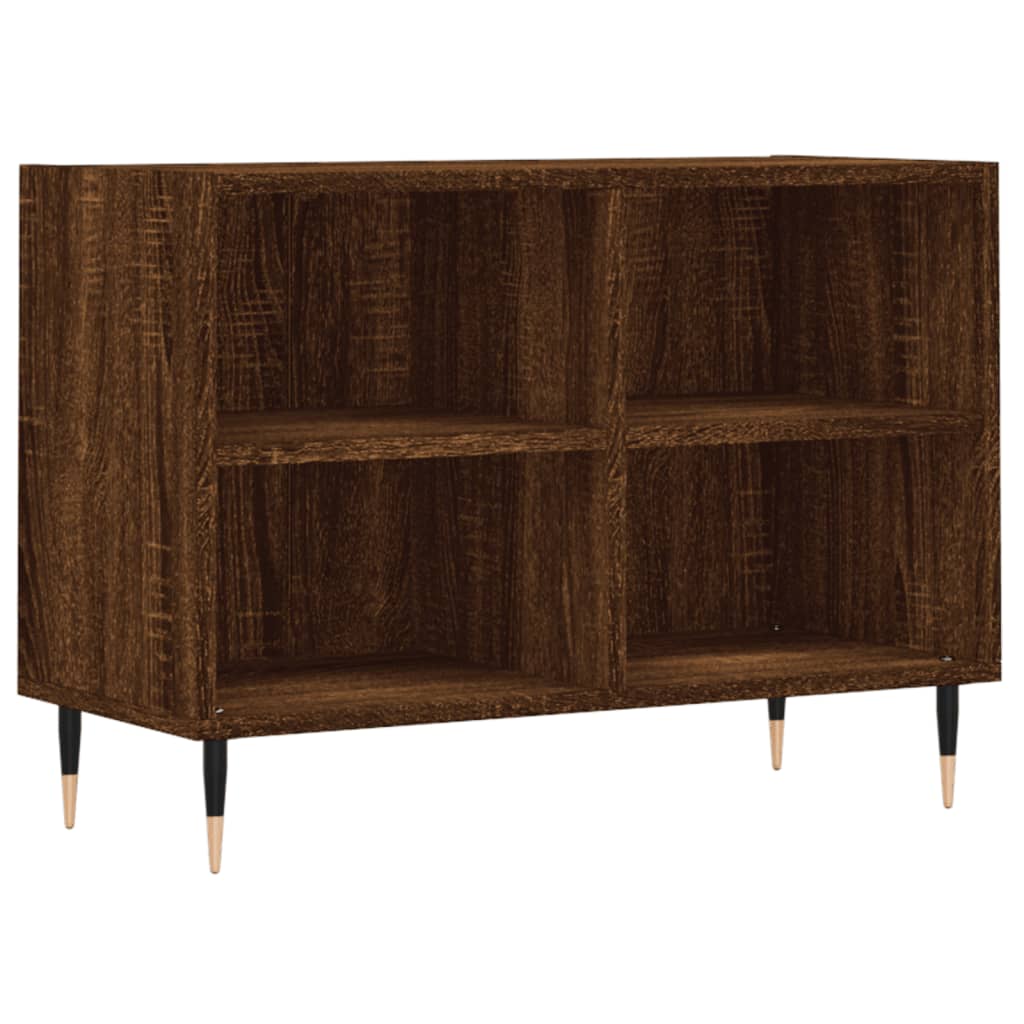 Meuble TV aspect chêne marron 69,5x30x50 cm matériau bois