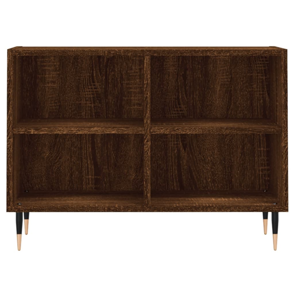 Meuble TV aspect chêne marron 69,5x30x50 cm matériau bois