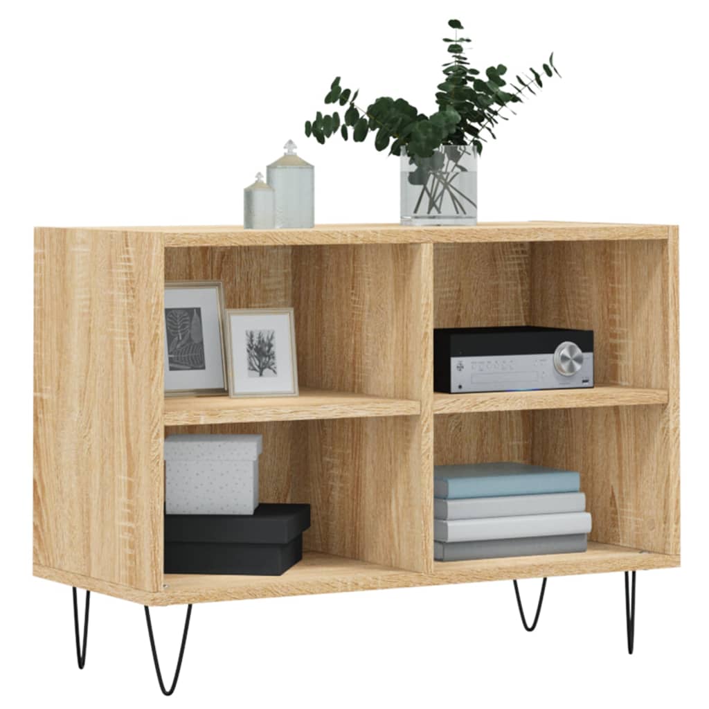 Meuble TV chêne Sonoma 69,5x30x50 cm matériau bois