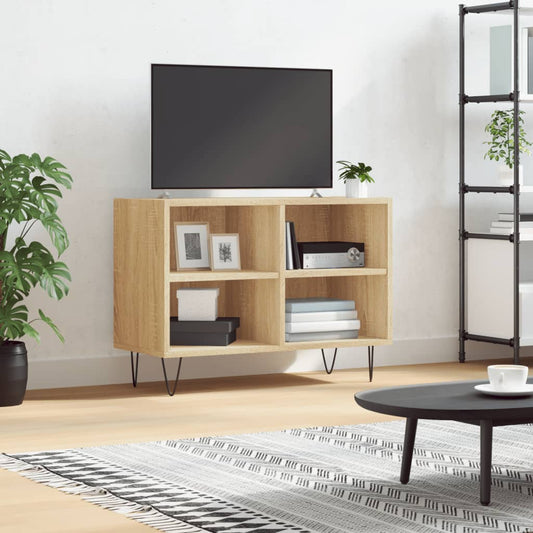 Meuble TV chêne Sonoma 69,5x30x50 cm matériau bois