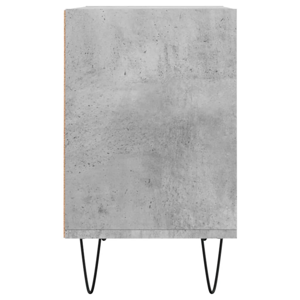 Meuble TV gris béton 69,5x30x50 cm en bois