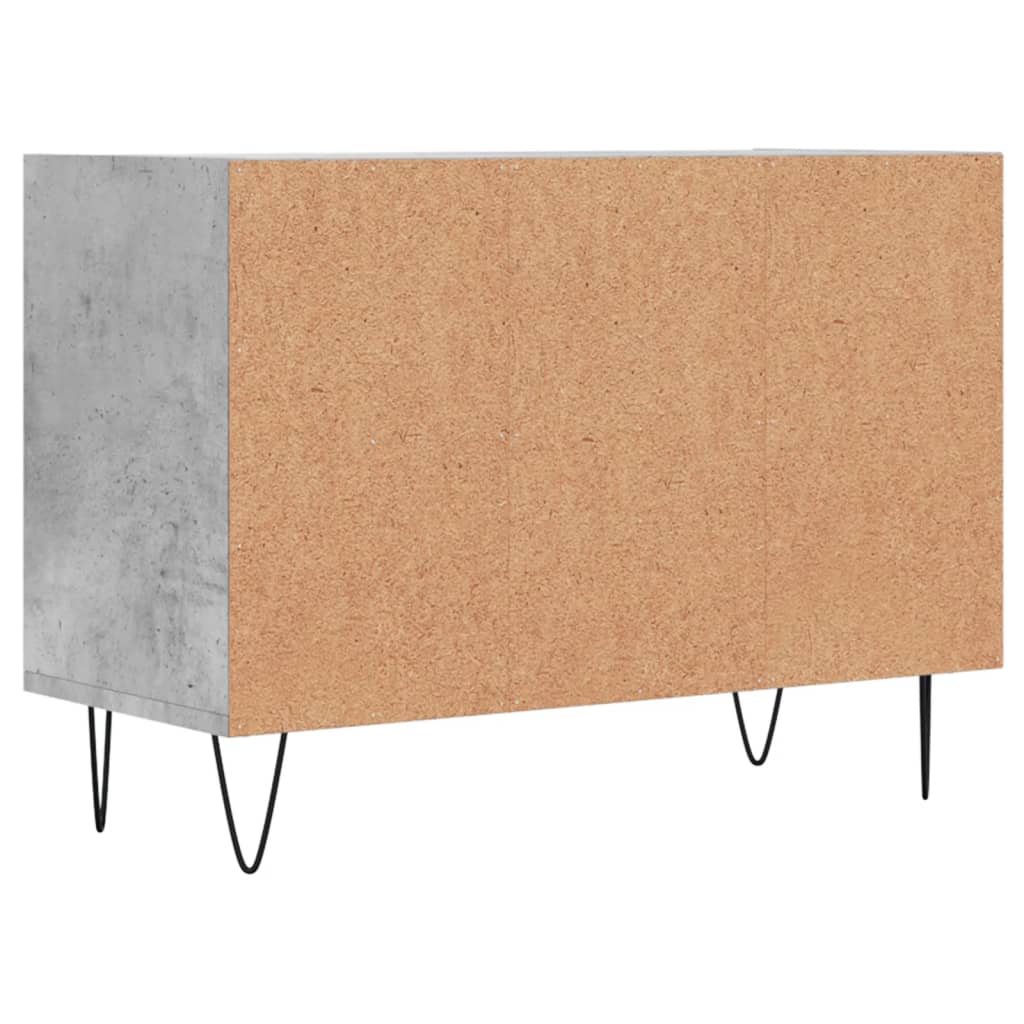 Meuble TV gris béton 69,5x30x50 cm en bois