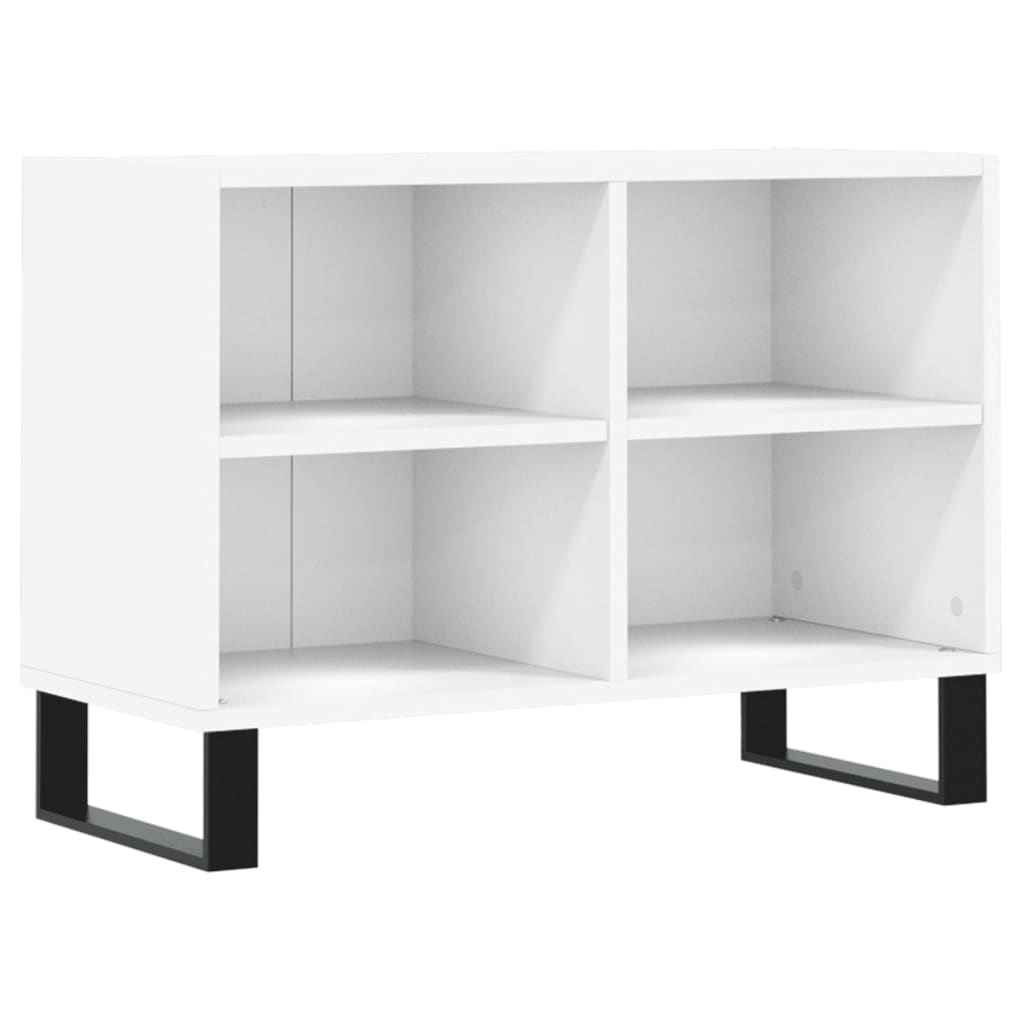 Meuble TV blanc 69,5x30x50 cm en bois
