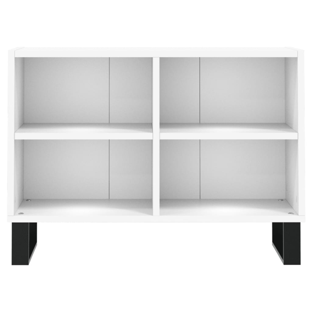 Meuble TV blanc 69,5x30x50 cm en bois