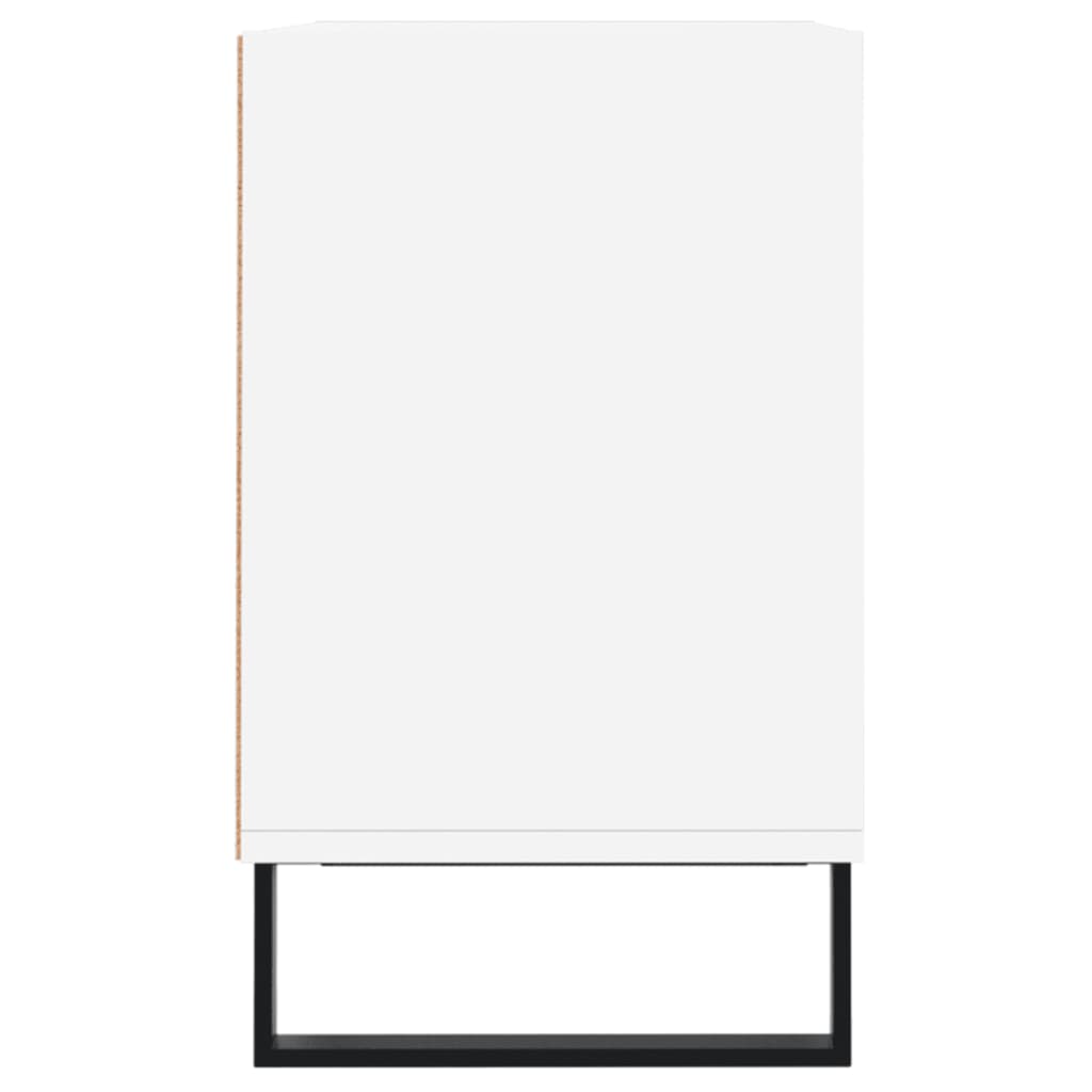 Meuble TV blanc 69,5x30x50 cm en bois