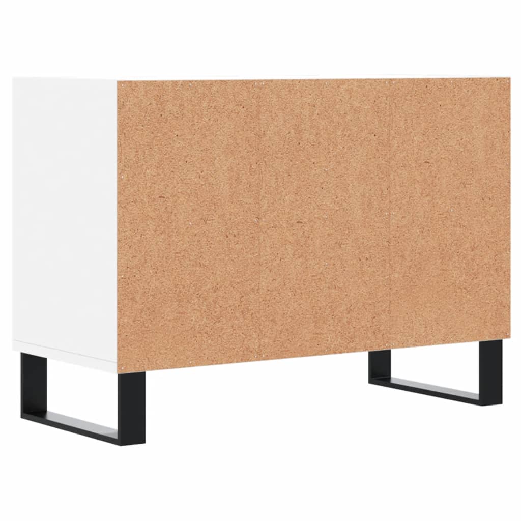 Meuble TV blanc 69,5x30x50 cm en bois