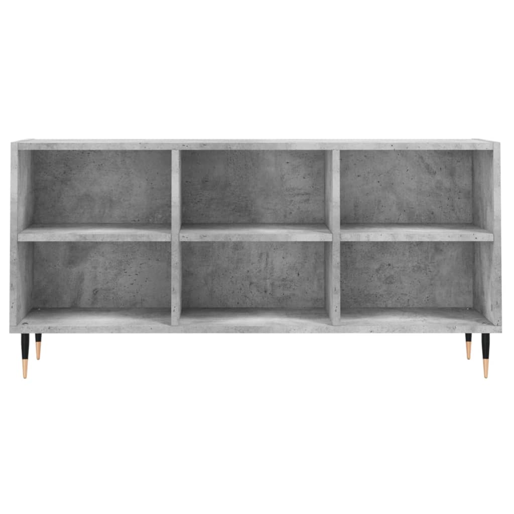 Meuble TV gris béton 103,5x30x50 cm en bois