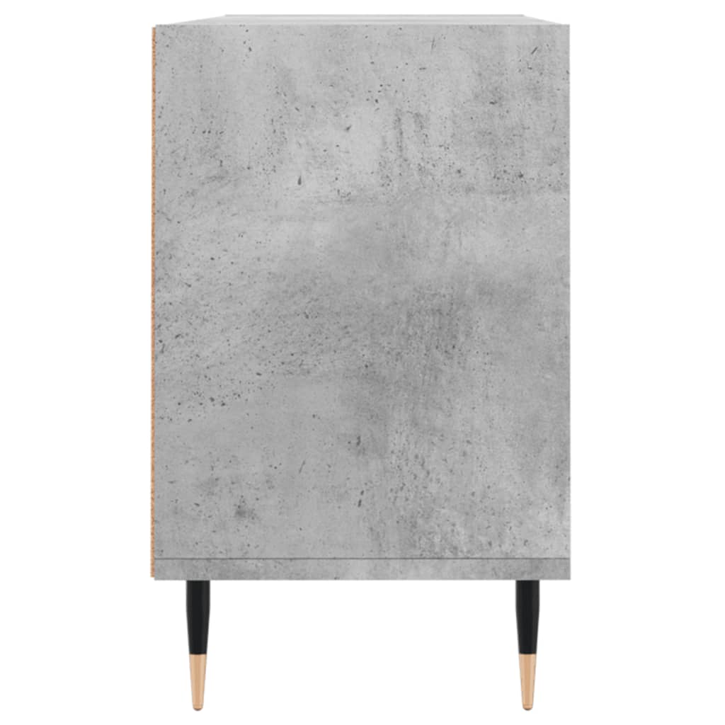 Meuble TV gris béton 103,5x30x50 cm en bois