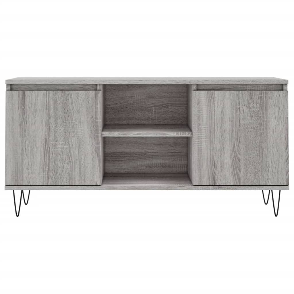 Meuble TV gris Sonoma 104x35x50 cm en bois