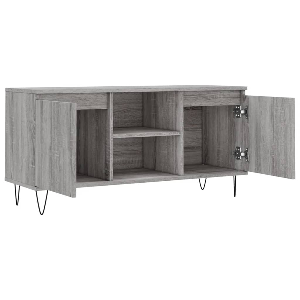 Meuble TV gris Sonoma 104x35x50 cm en bois