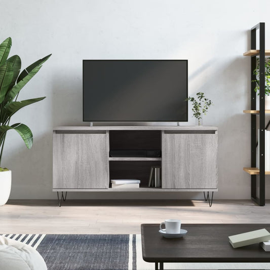 Meuble TV gris Sonoma 104x35x50 cm en bois
