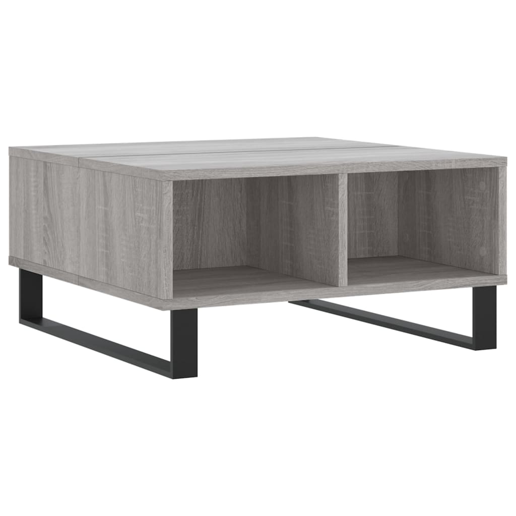 Table basse Sonoma grise 60x60x30 cm en bois