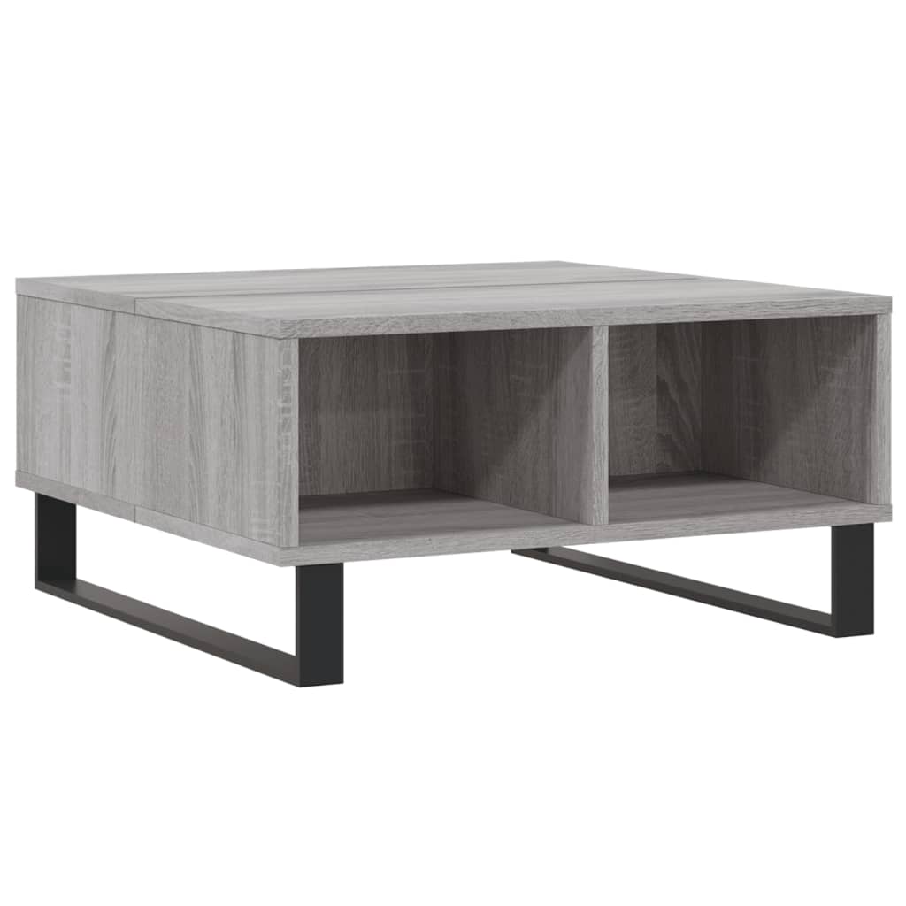 Table basse Sonoma grise 60x60x30 cm en bois