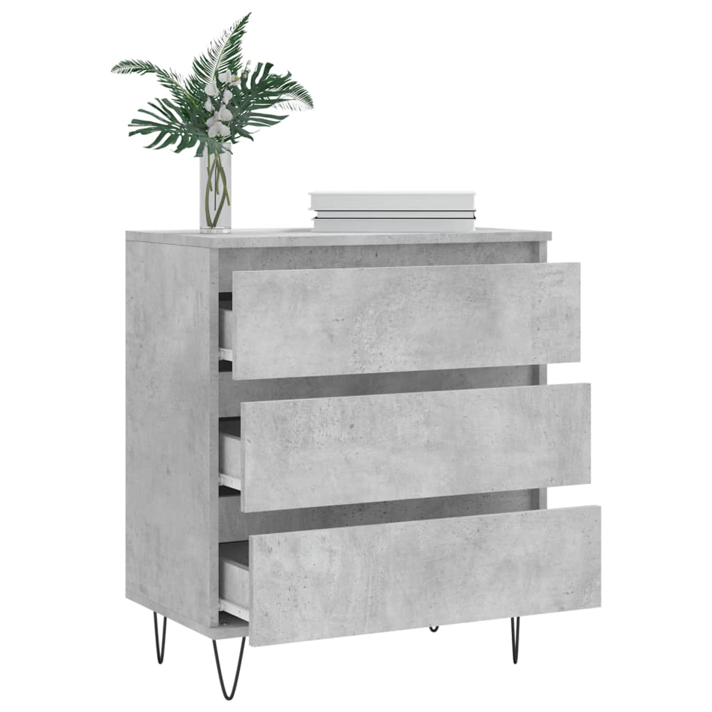 Sideboard Betongrau 60x35x70 cm Holzwerkstoff