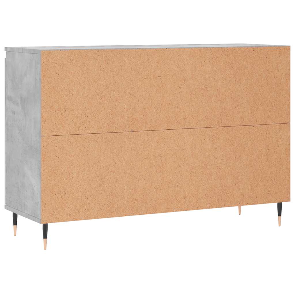 Sideboard Betongrau 101,5x35x70 cm Holzwerkstoff