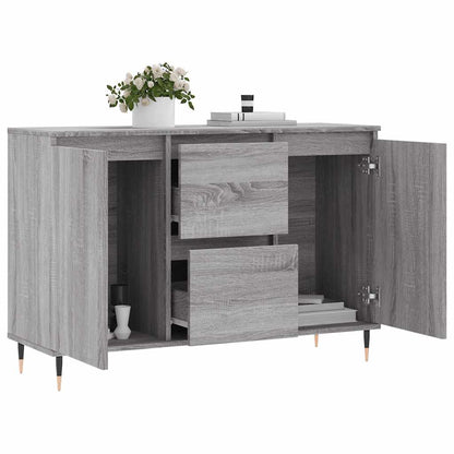Sideboard Grau Sonoma 101,5x35x70 cm Holzwerkstoff