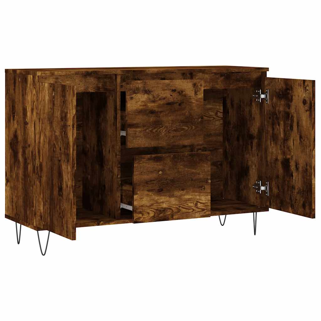 Sideboard Räuchereiche 101,5x35x70 cm Holzwerkstoff
